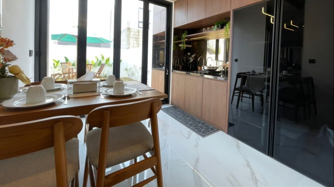 Interior rumah di Citaville Pedurungan Semarang.