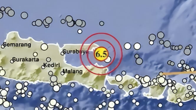 Gempa Magnitudo 6,5 guncang Sumenep Madura.