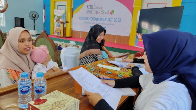 Pendampingan gizi oleh Nestlé Indonesia di Batang, Jawa Tengah.