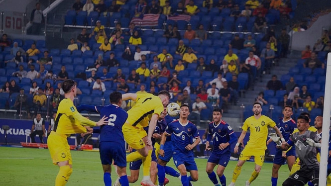 Laga Malaysia lawan Nepal.
