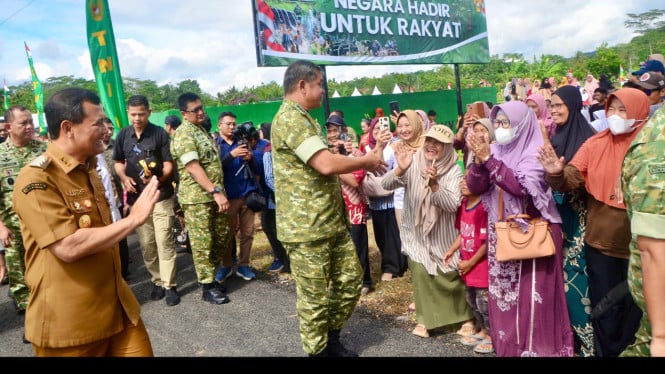 Peresmian Hidram TNI Manunggal di Banyumas.