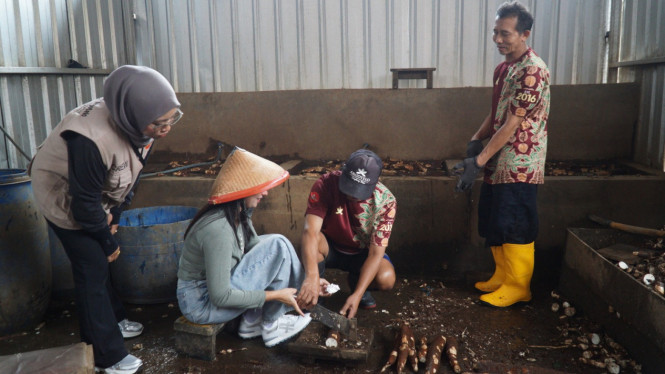 Mahasiswa Internasional Mengenal Singkong Di Argotelo