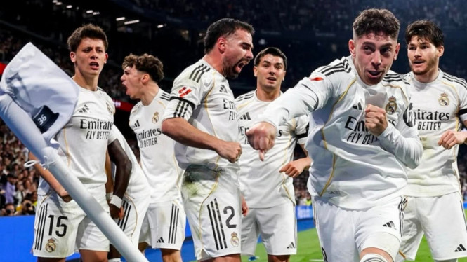 Real Madrid memenangkan laga derby melawan Atletico Madrid.