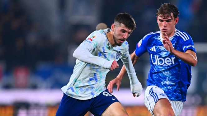 Laga Como vs Inter Milan di leg 1 Coppa Italia.