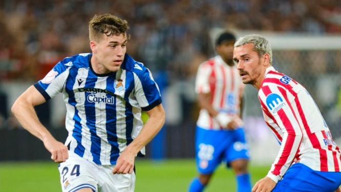 Laga final Copa Del Rey antara Atletico Madrid melawan Real Sociedad.