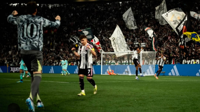 Juventus rayakan kemenangan di Liga Italia.