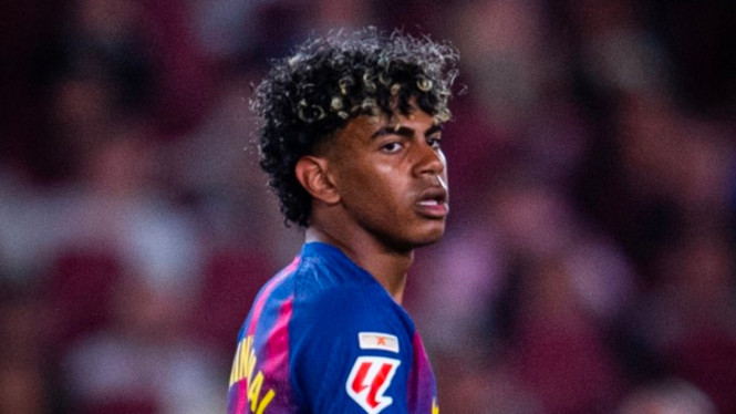 Lamine Yamal, pemain Barcelona.