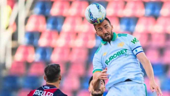 Laga AS Roma melawan Bologna.
