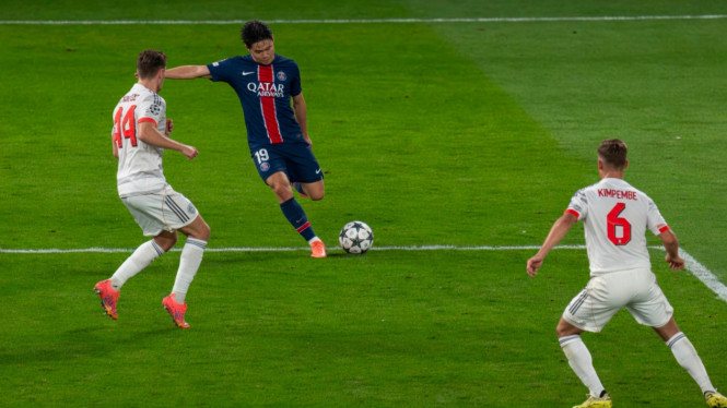 Laga PSG melawan Bayern Munchen di fase grup Liga Champions.