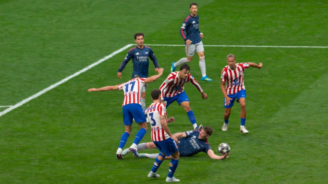 Laga Atletico Madrid vs Arsenal di semifinal Liga Champions.