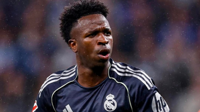 Vinicius Junior memborong dua gol kemenangan Real Madrid atas Espanyol.
