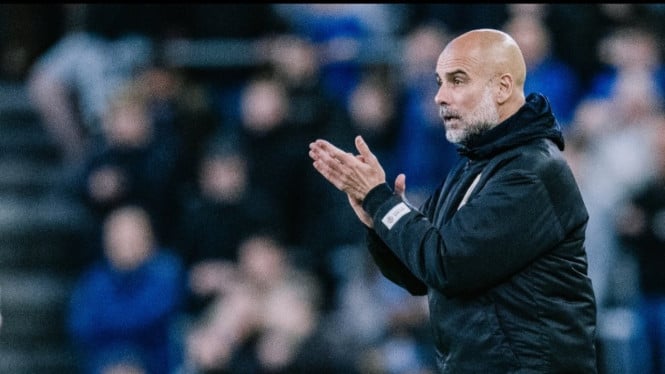 Pelatih Manchester City Pep Guardiola.