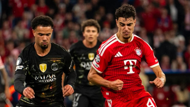 Laga Bayern Munchen melawan PSG di babak semifinal Liga Champions.