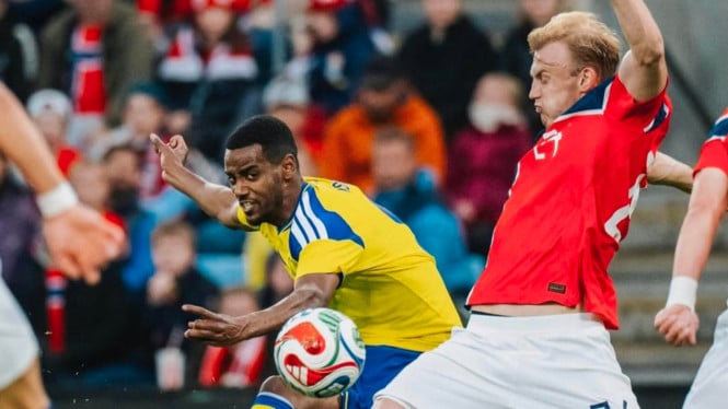 Laga Norwegia melawan Swedia jelang Piala Dunia.