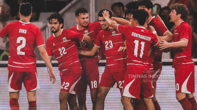 Timnas Indonesia menghajar telak Oman.