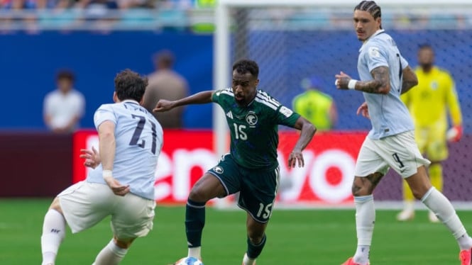 Laga Arab Saudi melawan Uruguay di Piala Dunia 2026.