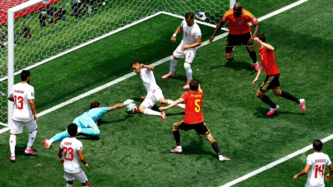 Iran melawan Belgia imbang 0-0 di Piala Dunia 2026.