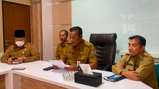 Sekda Boyolali memberikan keterangan pers terkait kasus dugaan pelecehan seksual oleh camat.