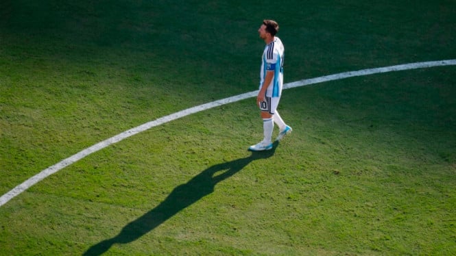 Lionel Messi setelah kekalahan Argentina dari Spanyol.