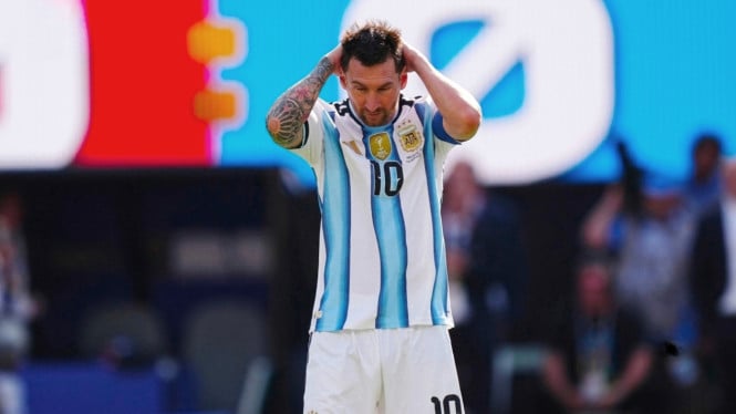 Lionel Messi, kapten tim Argentina.