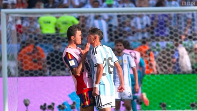 Pemain Argentina memicu kerusuhan setelah laga final Piala Dunia 2026.