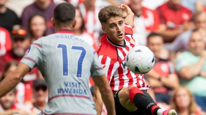 Laga Bilbao melawan Atletico Madrid di La Liga Spanyol.