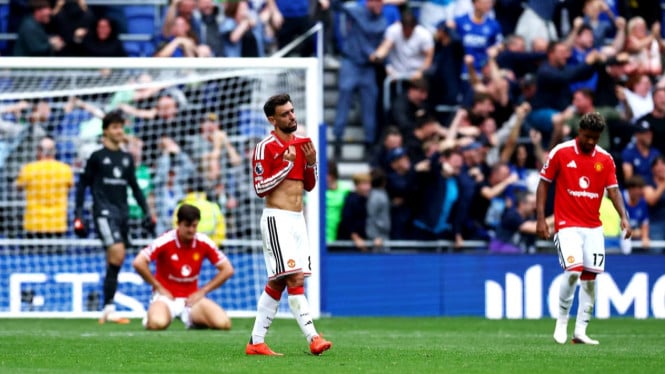 Manchester masih belum bisa melejit ke papan atas Liga Inggris Premier League.