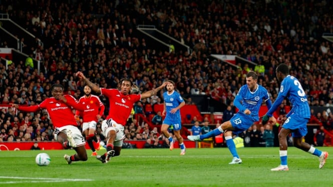 Manchester United Tersingkir dari Piala Liga, Disikat Brighton 2-3 di Old Trafford