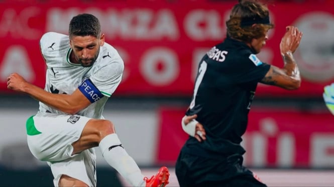 Laga Monza melawan Sassuolo di Liga Serie A Italia.