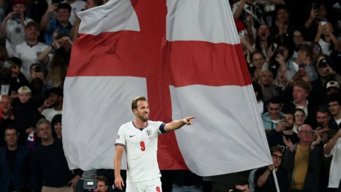 Harry Kane mencetak dua gol Inggris ke gawang Republik Ceko di ajang Nations League UEFA.