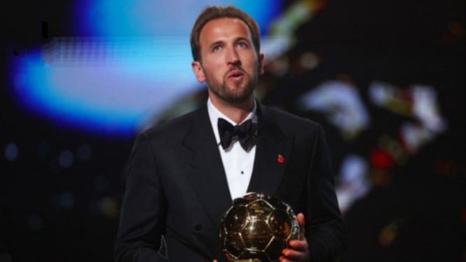 Harry Kane pemain terbaik dunia di ajang Ballon d'Or 2026.