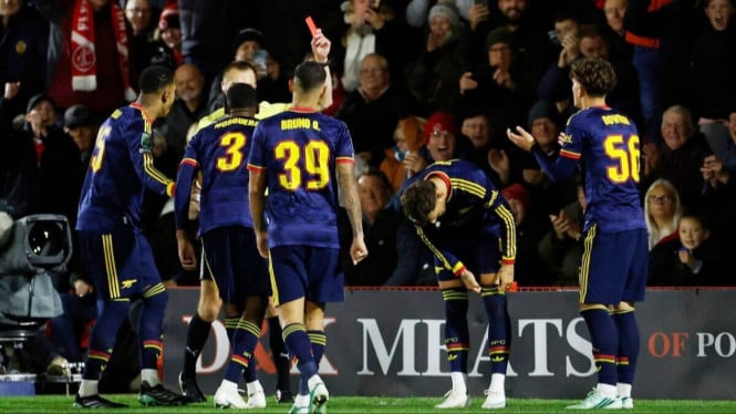 Arsenal memalukan setelah kalah oleh klub divisi 4 di ajang Piala Liga Inggris