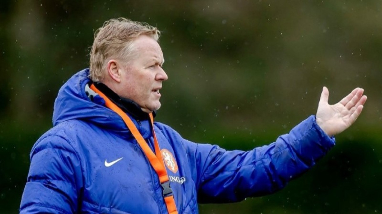 Pelatih timnas Belanda Ronald Koeman