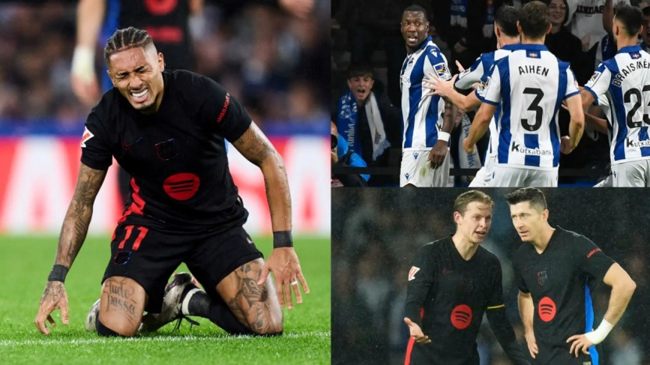 Kolase kekalahan Barcelona atas Real Sociedad