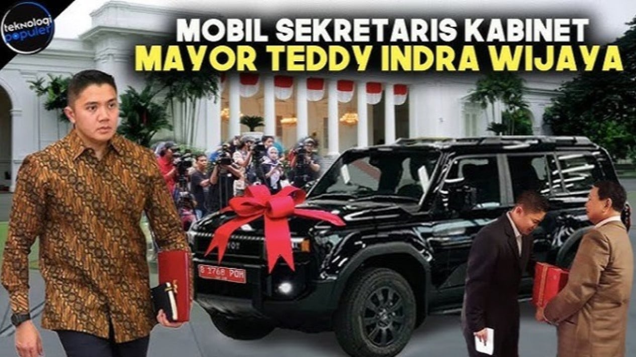 Ilustrasi mobil dinas Seskab Mayor Teddy