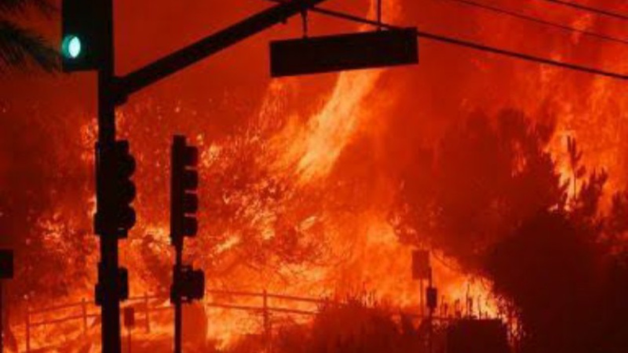 Potret kebakaran Hebat di Los Angeles AS