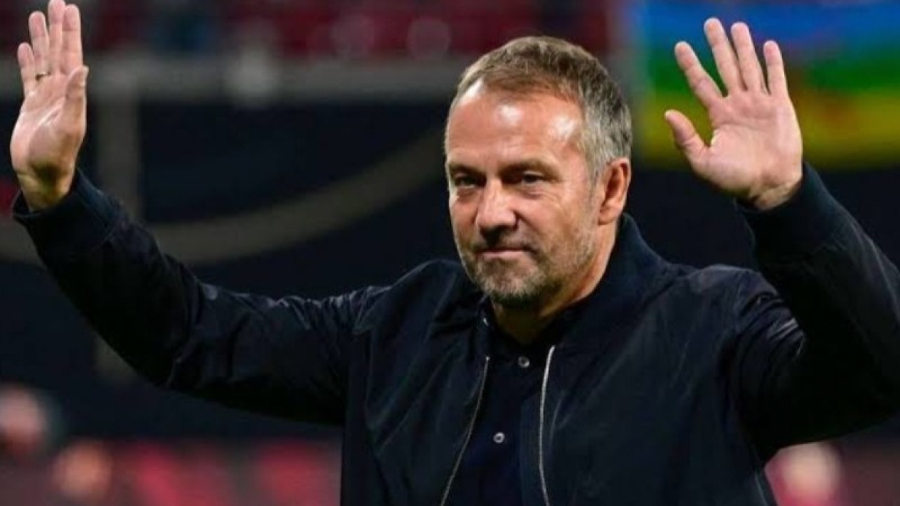 Potret pelatih Barcelona Hansi Flick