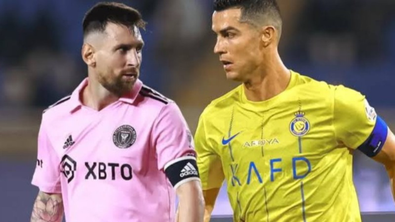 Potret Cristiano Ronaldo dan Messi