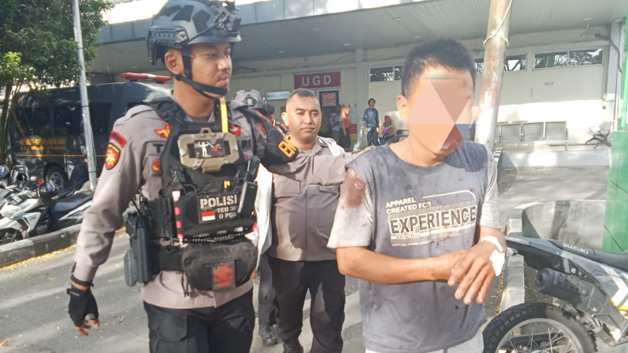 Personel Polsek Pontianak Selatan Tangkap Pencuri Kotak Amal