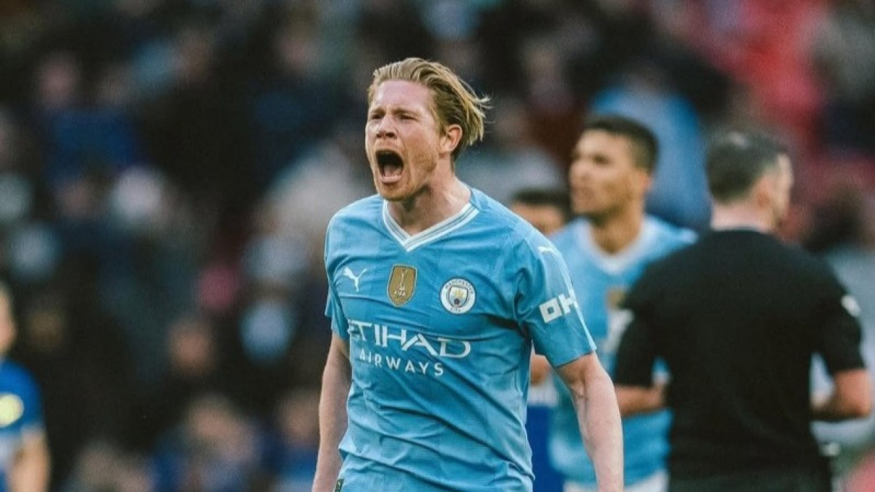 Potret Kevin De Bruyne pemain Man City