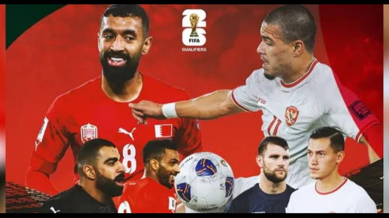 Potret ilustrasi Timnas Indonesia vs Bahrain