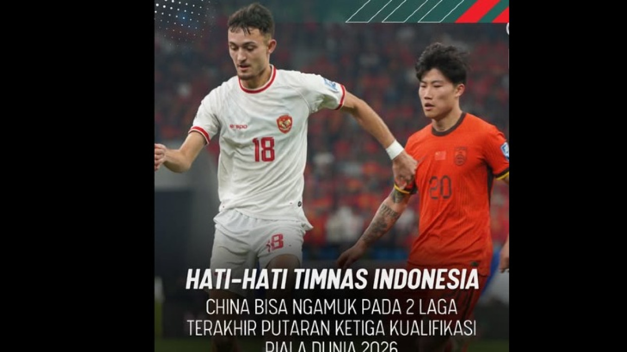Timnas China terancam gagal lolos usai hadapi Indonesia