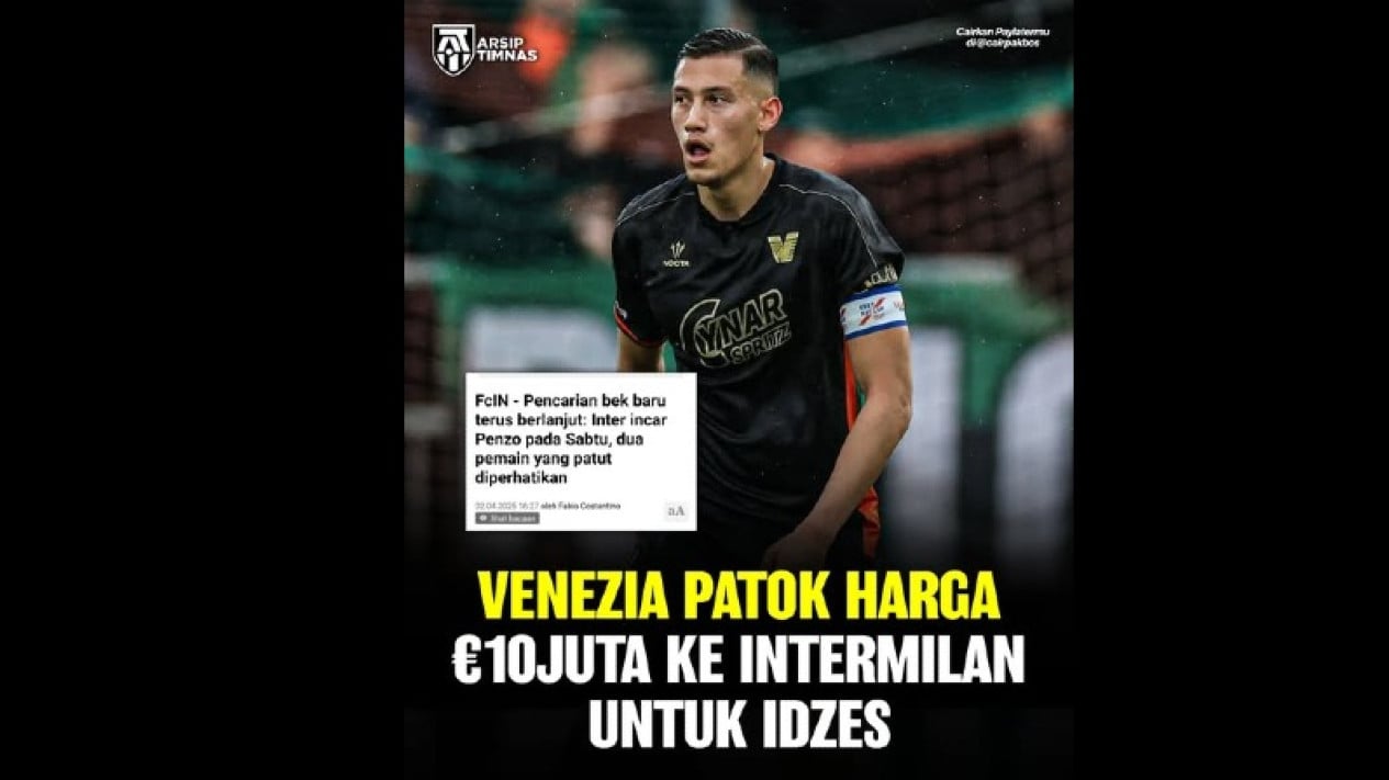 Inter Milan kepincut Jay Idzes, Venezia pasang harga tinggi.