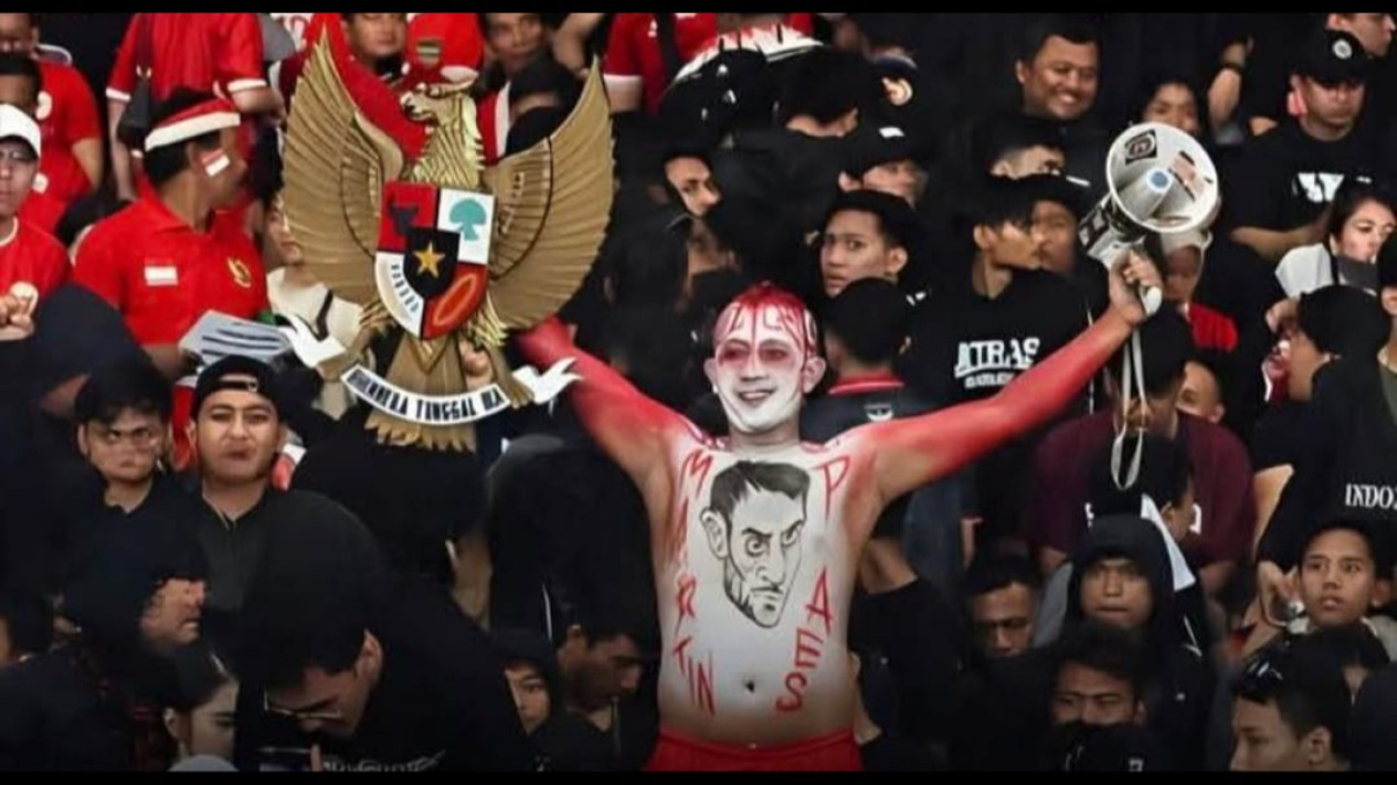 Ilustrasi, suporter Timnas Indonesia vs Bahrain