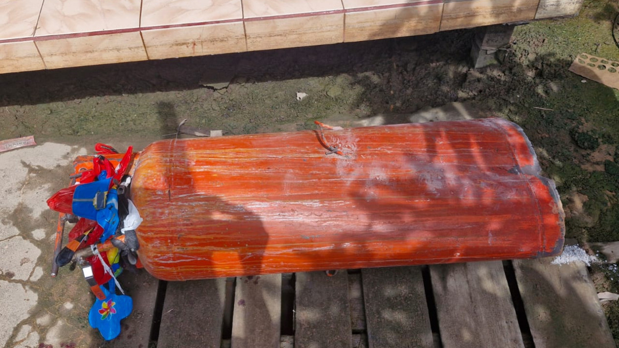 Tabung Gas Rakitan Meledak di Desa Sungai Ambawang Kuala