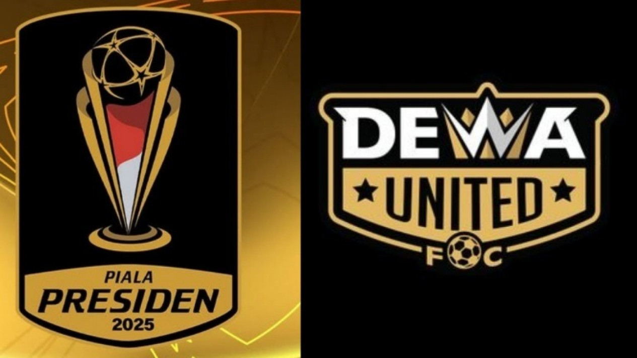 Logo Piala Presiden 2025 dan Dewa United.