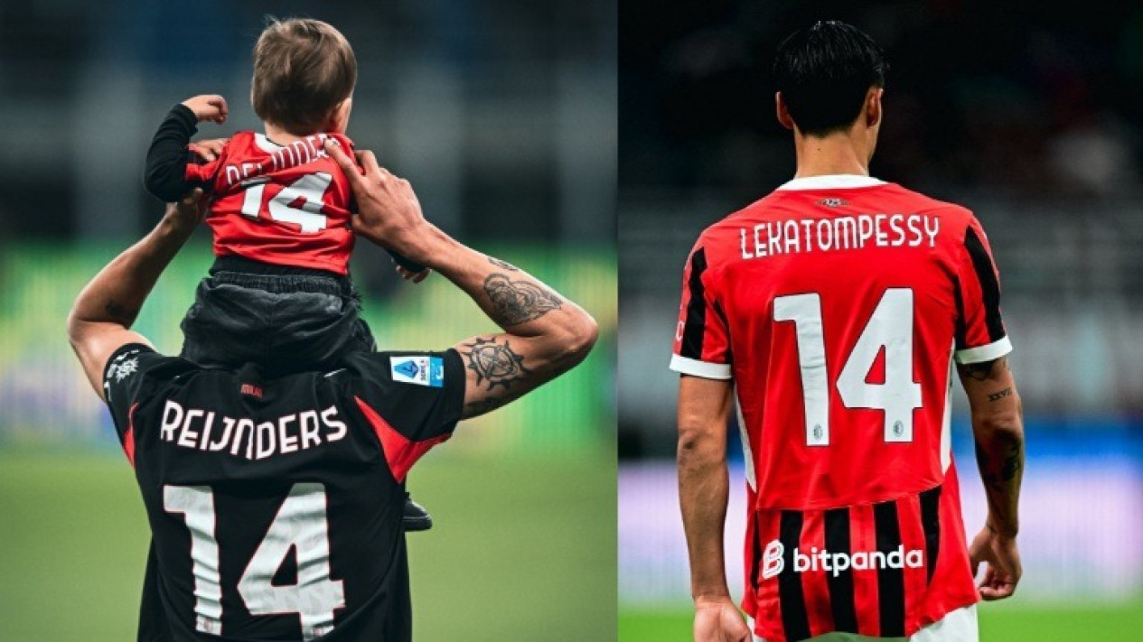 Momen manis Tijjani Reijnders saat di AC Milan.