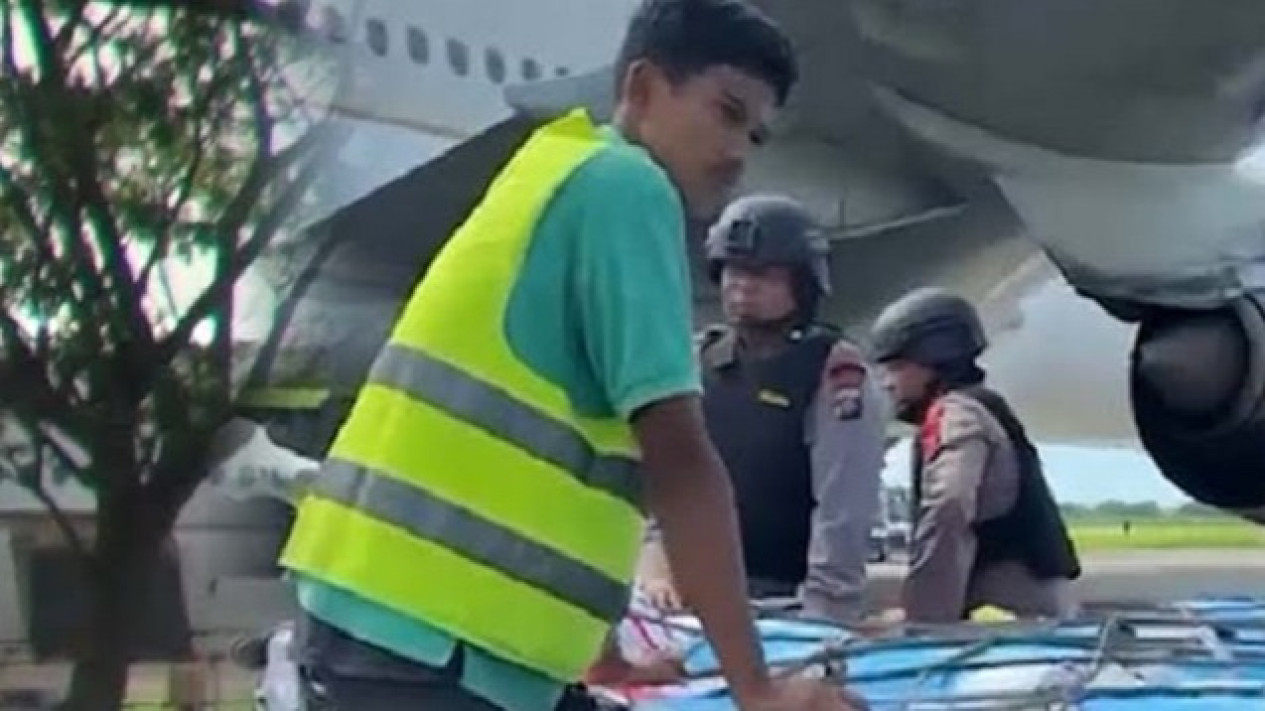 Ilustrasi pesawat jamaah haji asal Depok diteror bom