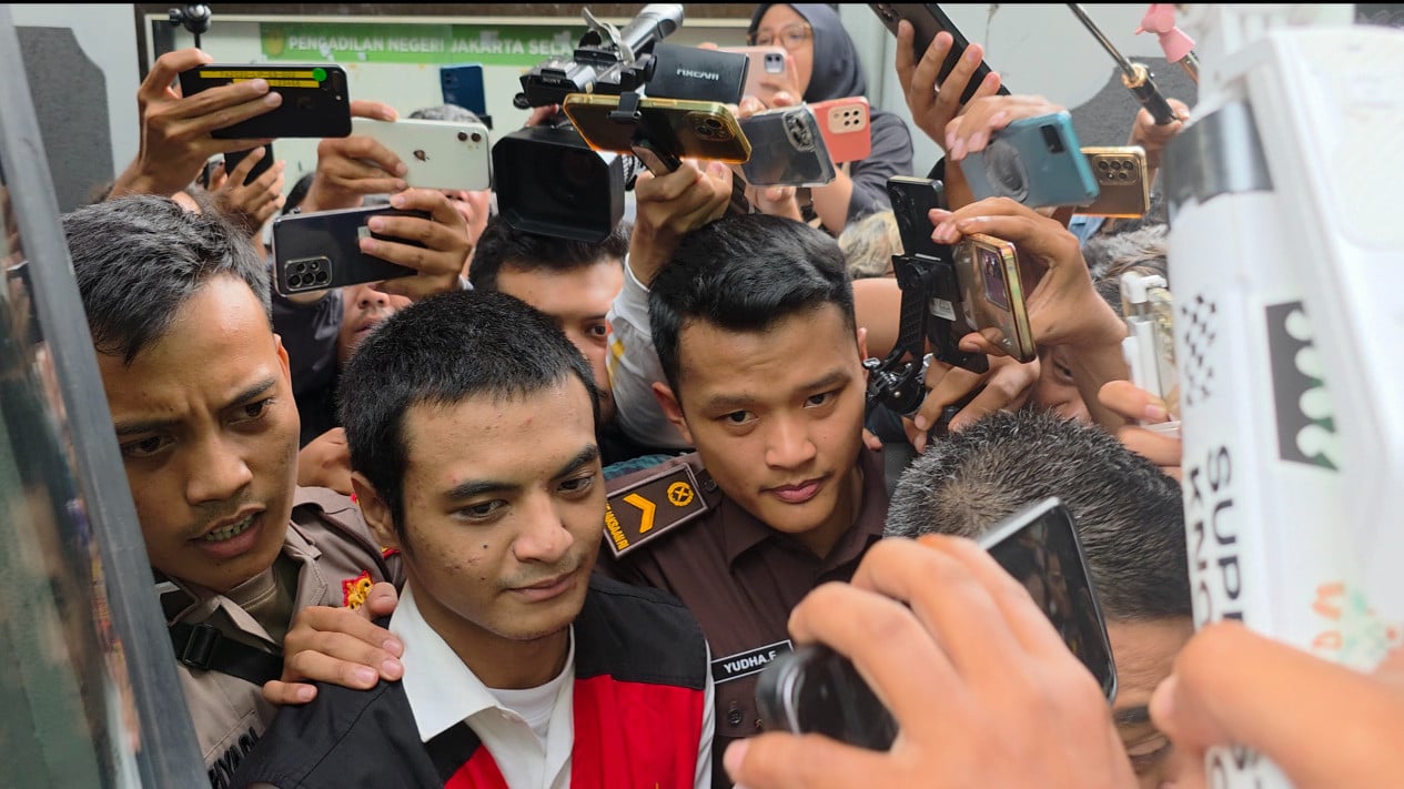 Vadel Badjideh Tiba di Pengadilan Jakarta Selatan