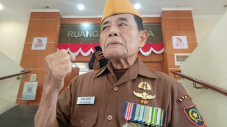 Ketua Ranting Veteran Kecamatan Sukmajaya, Moelyono